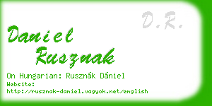 daniel rusznak business card
