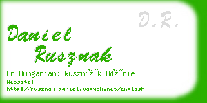 daniel rusznak business card